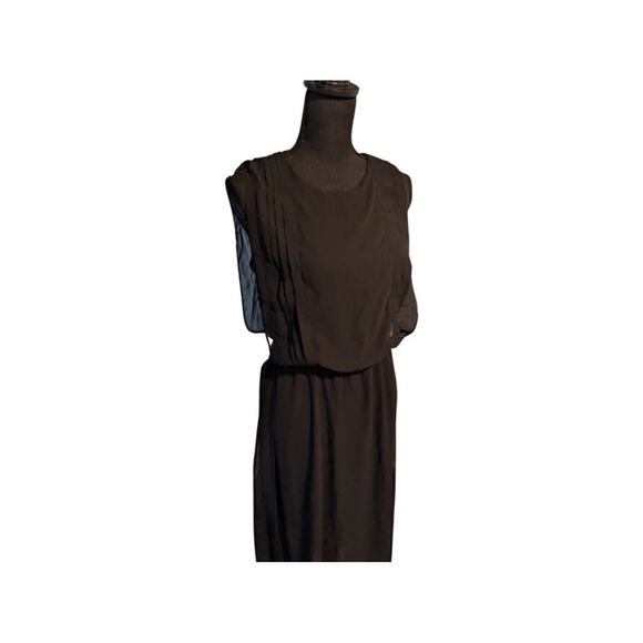 Bisou Bisou Black Maxi Dress – Sleeveless Long Evening Dress – Size 4 - Picture 1 of 9